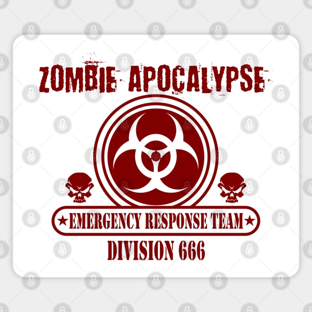 Zombie Apocalypse Response Team Magnet by DavesTees